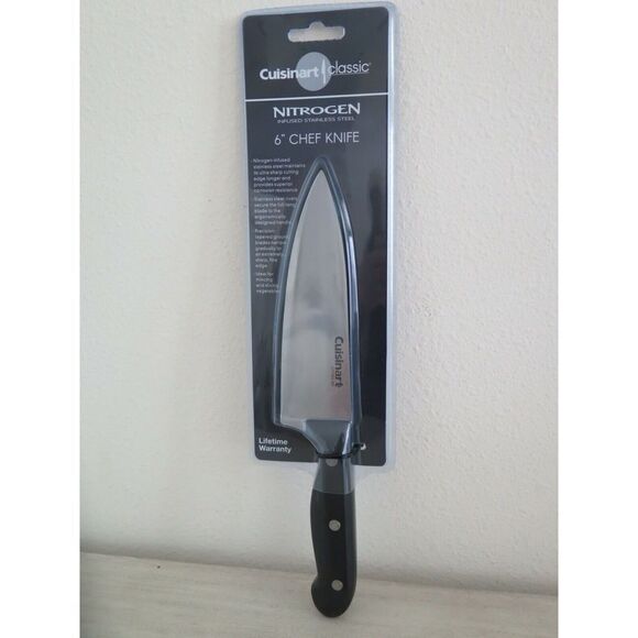 Cuisinart Classic C77TRN2-6CF, Silver/Black 6" Chef Knife - Picture 1 of 6